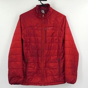 REI XL Dark Red long sleeve zip up lightweight jacket winter fall snow